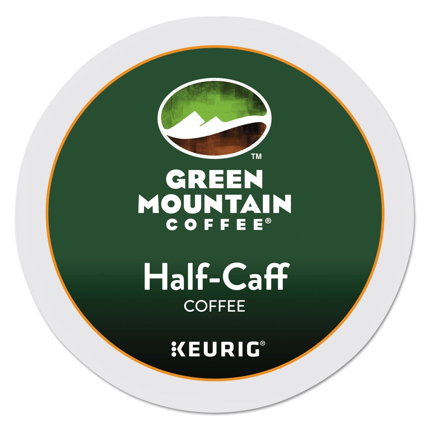 Green Mountain Coffee Roasters Half Caff K-Cup Pods, Medium Roast, 24 Count