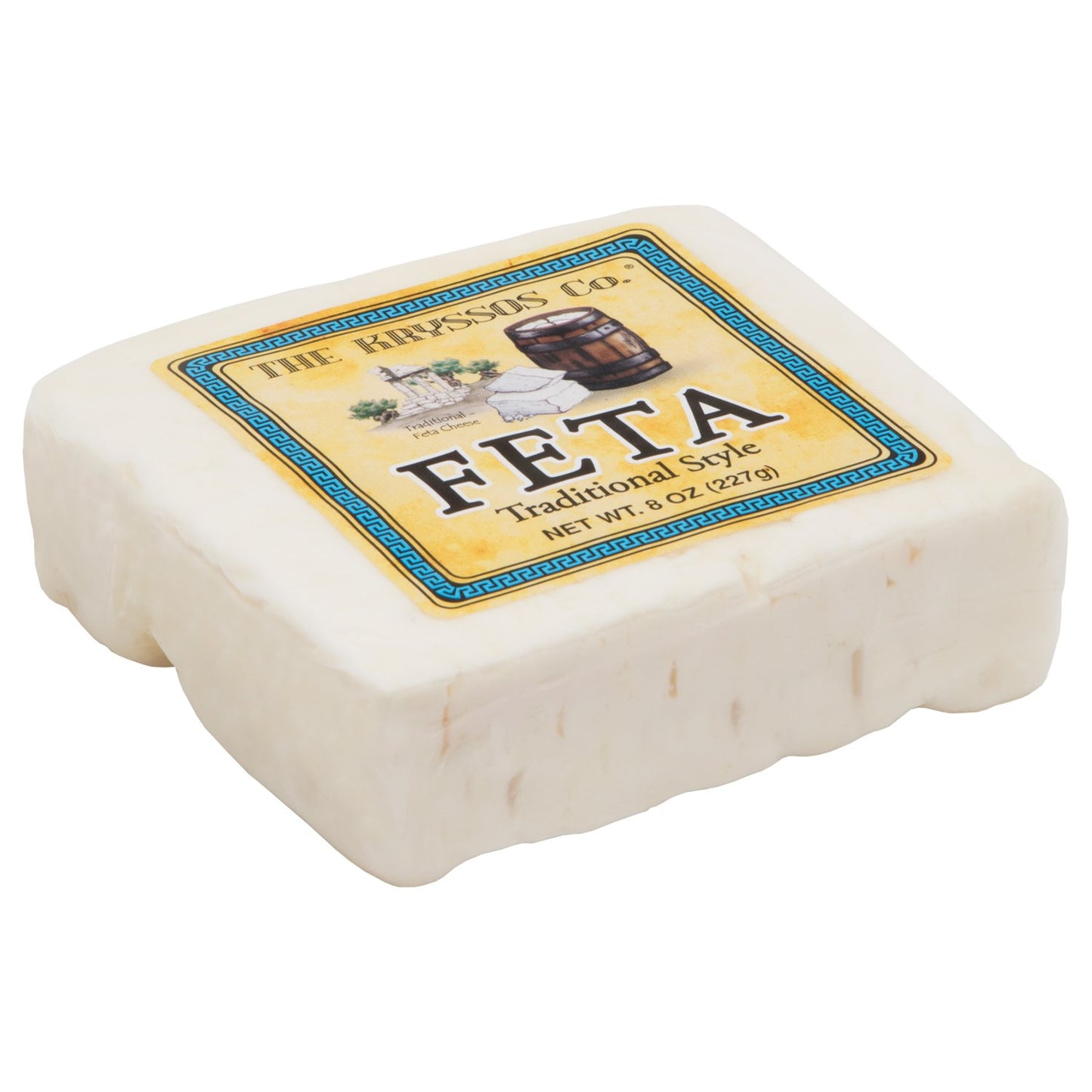 Kryssos Traditional Feta Cheese, 8 oz