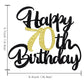 Klionjor 70Th Happy Birthday Cake Topper Happy Birthday Cake Decoration 70Th Birthday Party Decoration Gift Plugin (70)