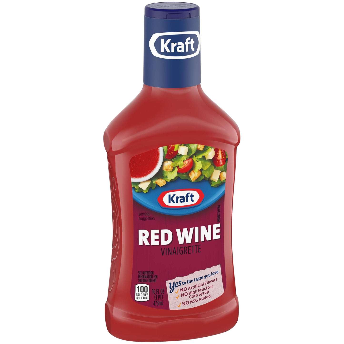 Kraft Red Wine Vinaigrette Salad Dressing - 16 Fl Oz Bottles, 6 Count