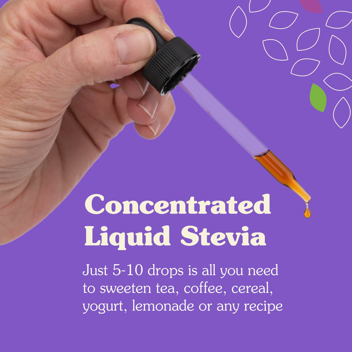 NuNaturals Liquid Stevia Sugar-Free Sweetener, Zero Calorie, Unflavored, 2 Fl Oz (Pack of 2)