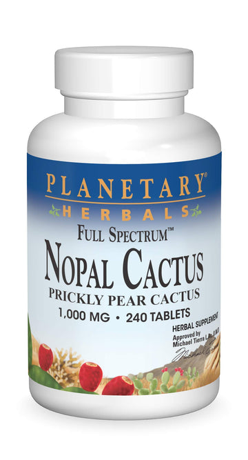 Planetary Herbals Nopal Cactus Full Spectrum 1000mg, 240 Count, 0.45 Pound