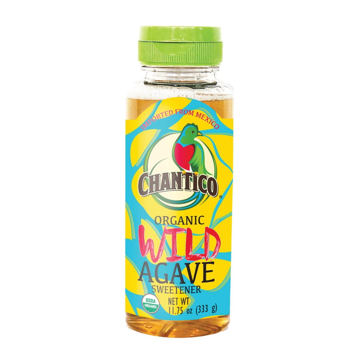 Chantico Agave Sweetener, Organic Low-Calorie Sugar Substitute, 11.75oz Bottle, Single Pack