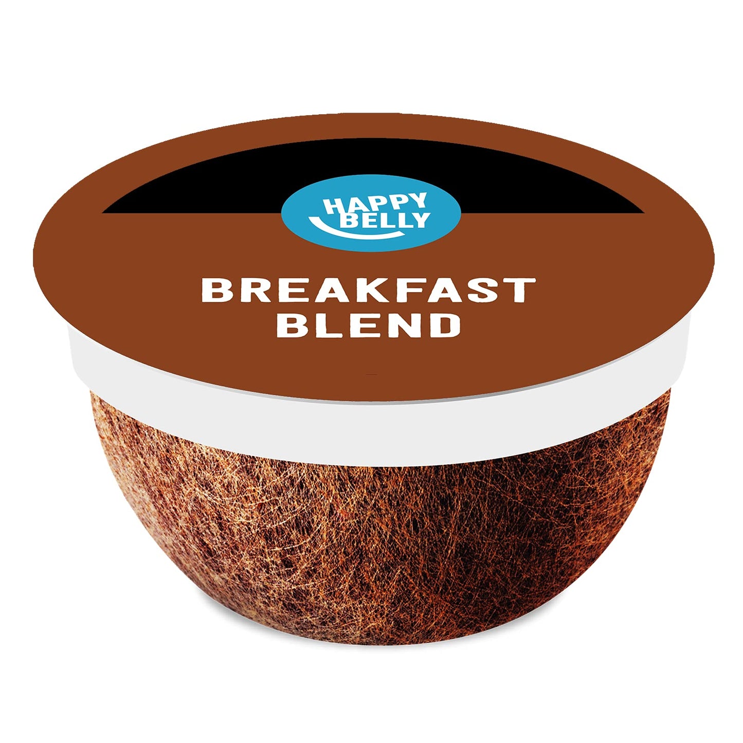 Happy Belly Breakfast Blend Coffee Pods, Light Roast, 96 Count, Compatible with K-Cup Brewer