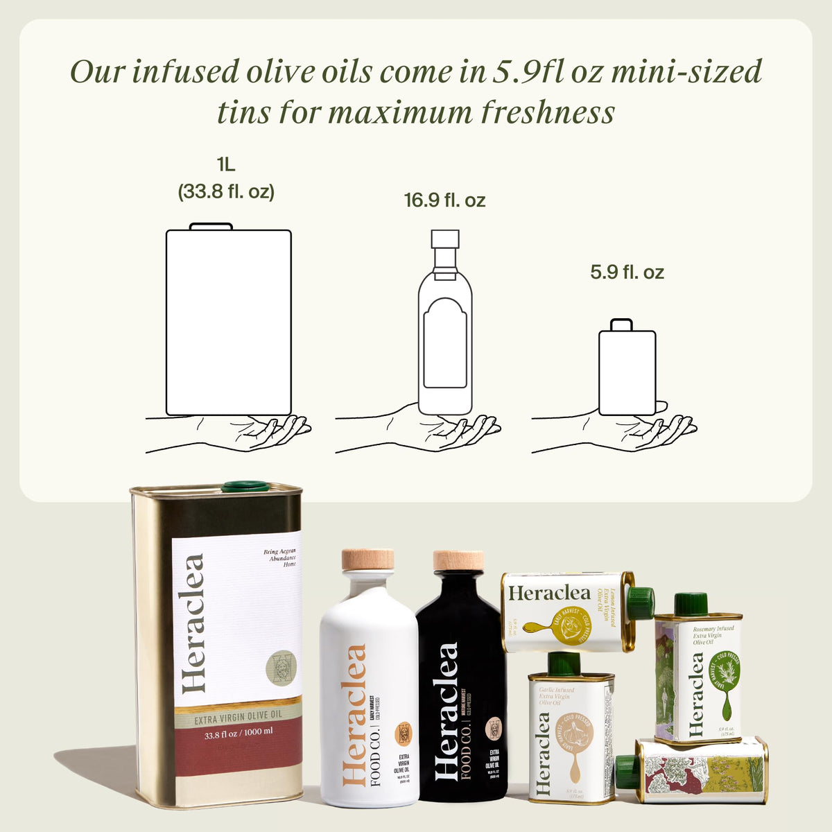 Heraclea Rosemary Infused Extra Virgin Olive Oil 5.9 Fl Oz (175Ml)