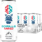 Gorilla Mind Energy Drink | Unmatched Energy  Amplified Focus | N-Acetyl-L-Tyrosine  Alpha-GPC  200mg Caffeine  Uridine  Saffron | 0 Sugar Or Artificial Colors | 16oz  12-Pack (Arctic White)