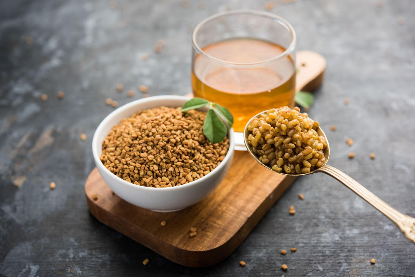 Organic Fenugreek Seeds, 12 Ounces - Non-GMO, Raw, Whole Methi, Kosher, Vegan, Bulk, Rich in Iron, Copper and Fiber