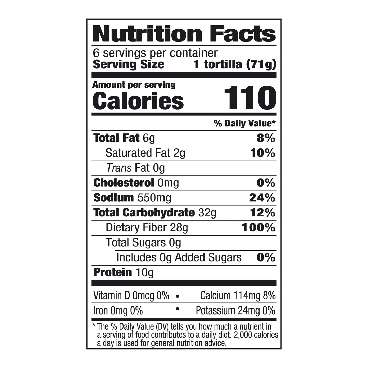 Mission Carb Balance Flour Tortillas, Burrito Size, 6 Count
