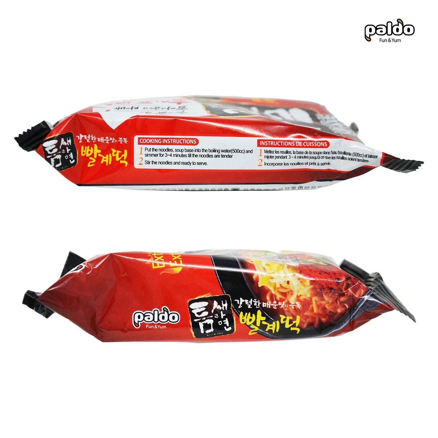 PALDO FUN & YUM TeumSae Ramen Noodles, 5 Pack, 4.23 Ounce Each - Authentic Korean Flavor