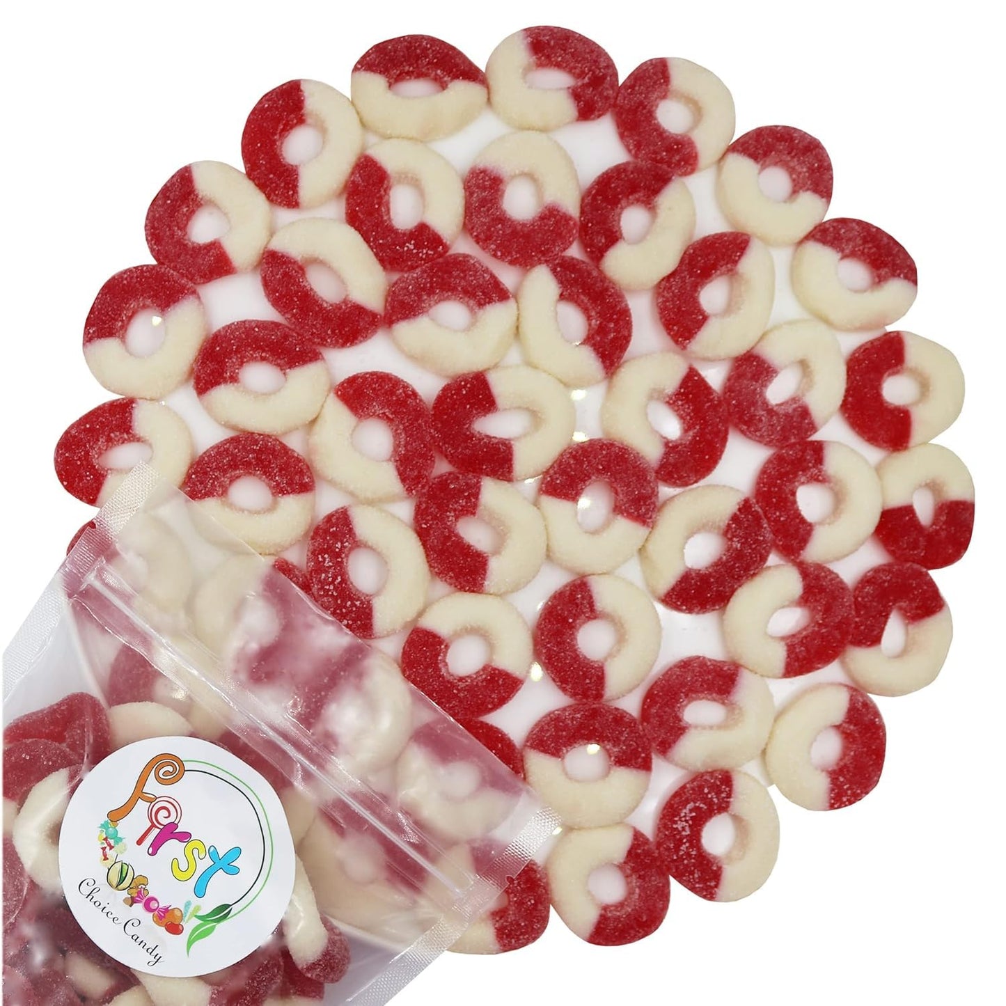 FirstChoiceCandy Gummy Rings (Cherry, 5 Pound (Pack of 1))