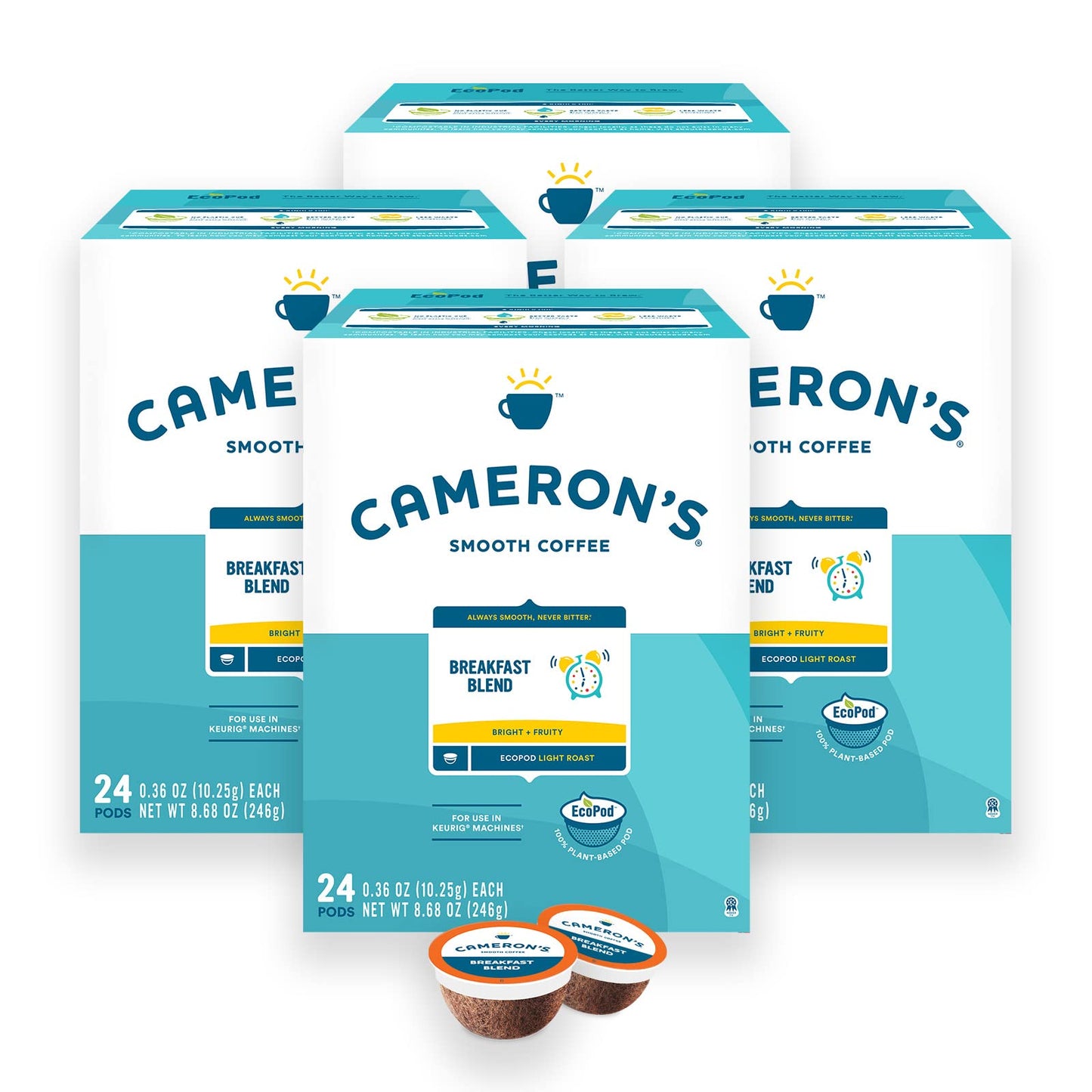 Cameron s Coffee Single Serve Pods, Breakfast Blend, 96 Count