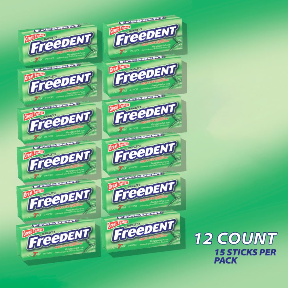 Freedent Peppermint Gum Plen - T - Pack (12 Count)