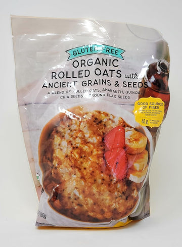 Generic Trader Joe's Gluten Free Organic Rolled Oats with Ancient Grains & Seeds 24 oz/680g (Pack of 1)