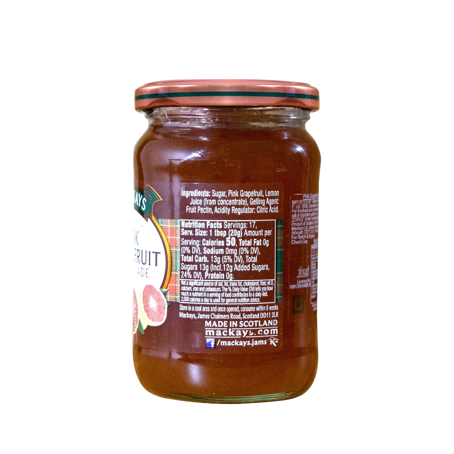 Mackays Pink Grapefruit Marmalade, 12 Oz