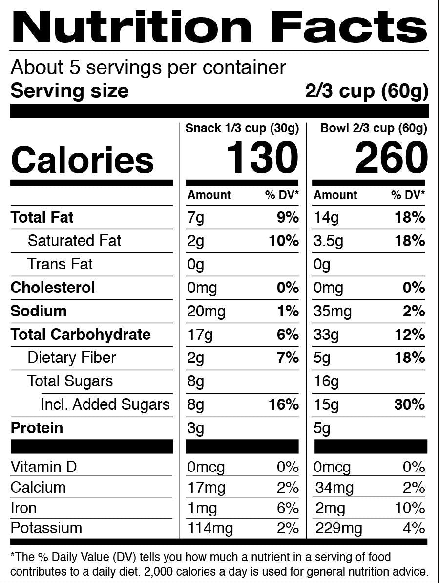 Jessicas Natural Foods Gluten-Free Chocolate Hazelnut Granola, 11 oz - All-Natural, Non-GMO Breakfast Cereal, Certified Gluten Free