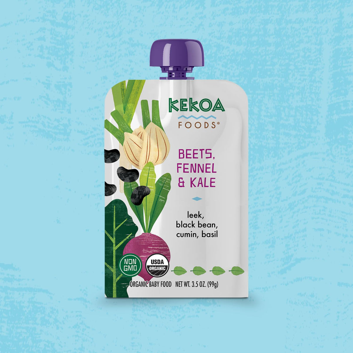 Kekoa Foods Variety Pack Mix 7 Pack - Apple & Ginger, Beets, Fennel & Kale, Curry Vegetable Mango, Mango Paprika, Peas & Mint, S