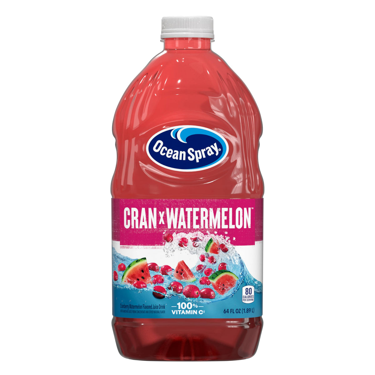 Ocean Spray Cran-Watermelon Cranberry Watermelon Juice Drink  64 Fl Oz Bottle