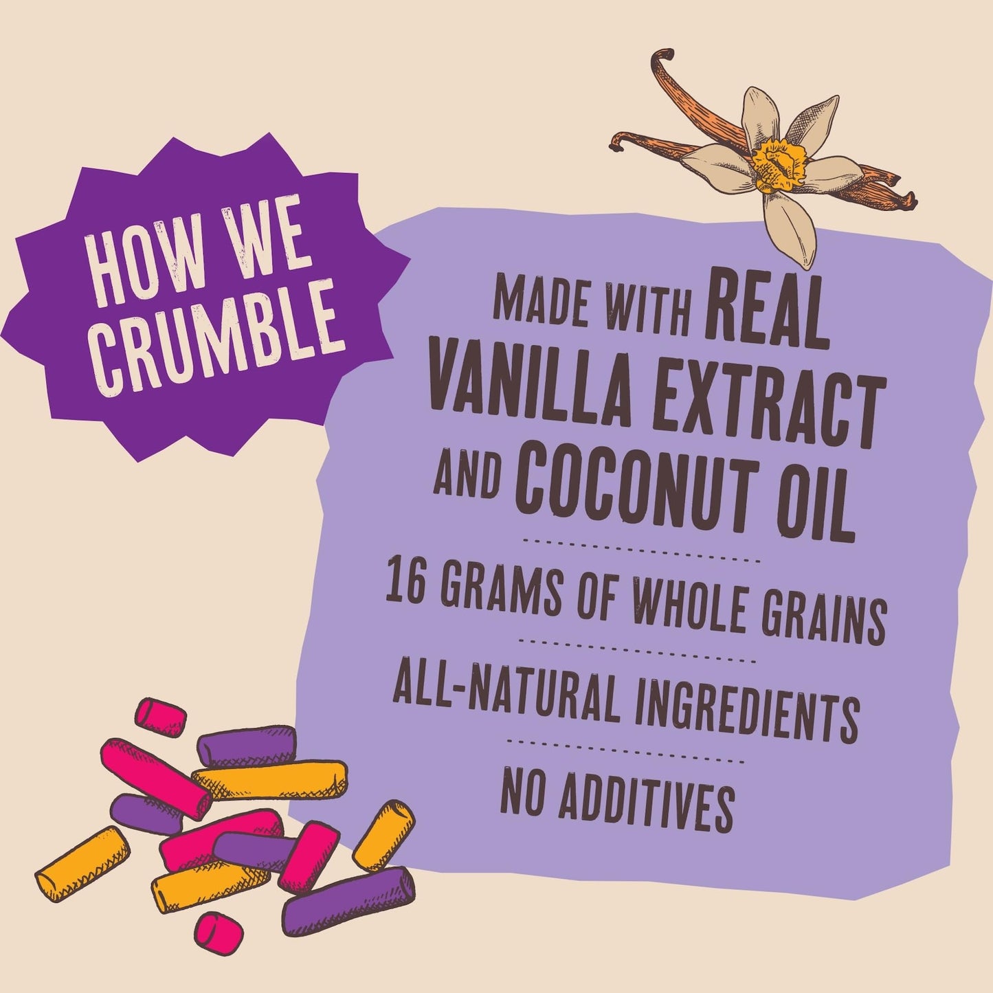Uncle Crumbles Granola, Gluten-Free, Non-GMO Project Verified, Kosher, 16g of Whole Grains Per Serving, Sugar Cookie, 11 oz