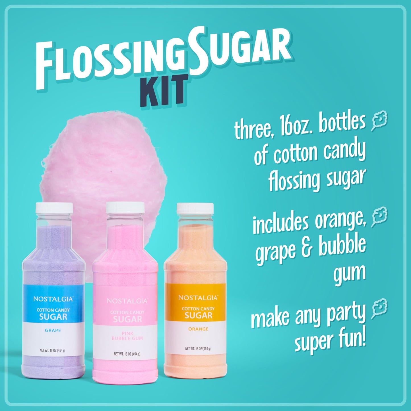 Nostalgia Nccfs301D1 Cotton Candy Sugar