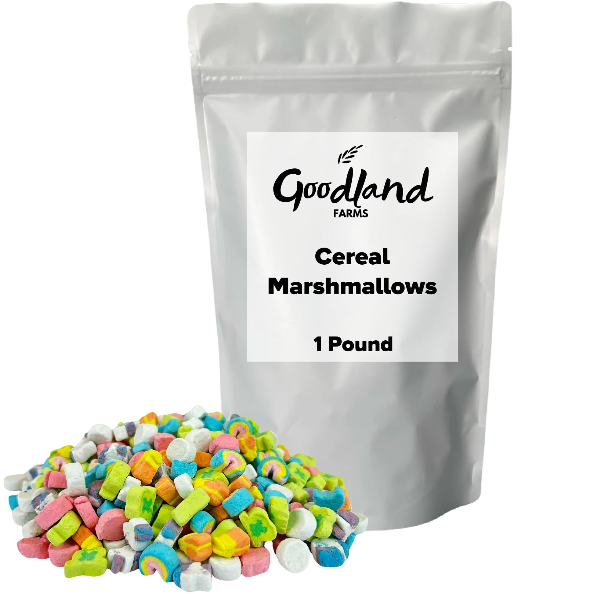 Cereal Marshmallows, Dehydrated Marshmallow Bits, Topping and Dessert Ingredient, 1 lb