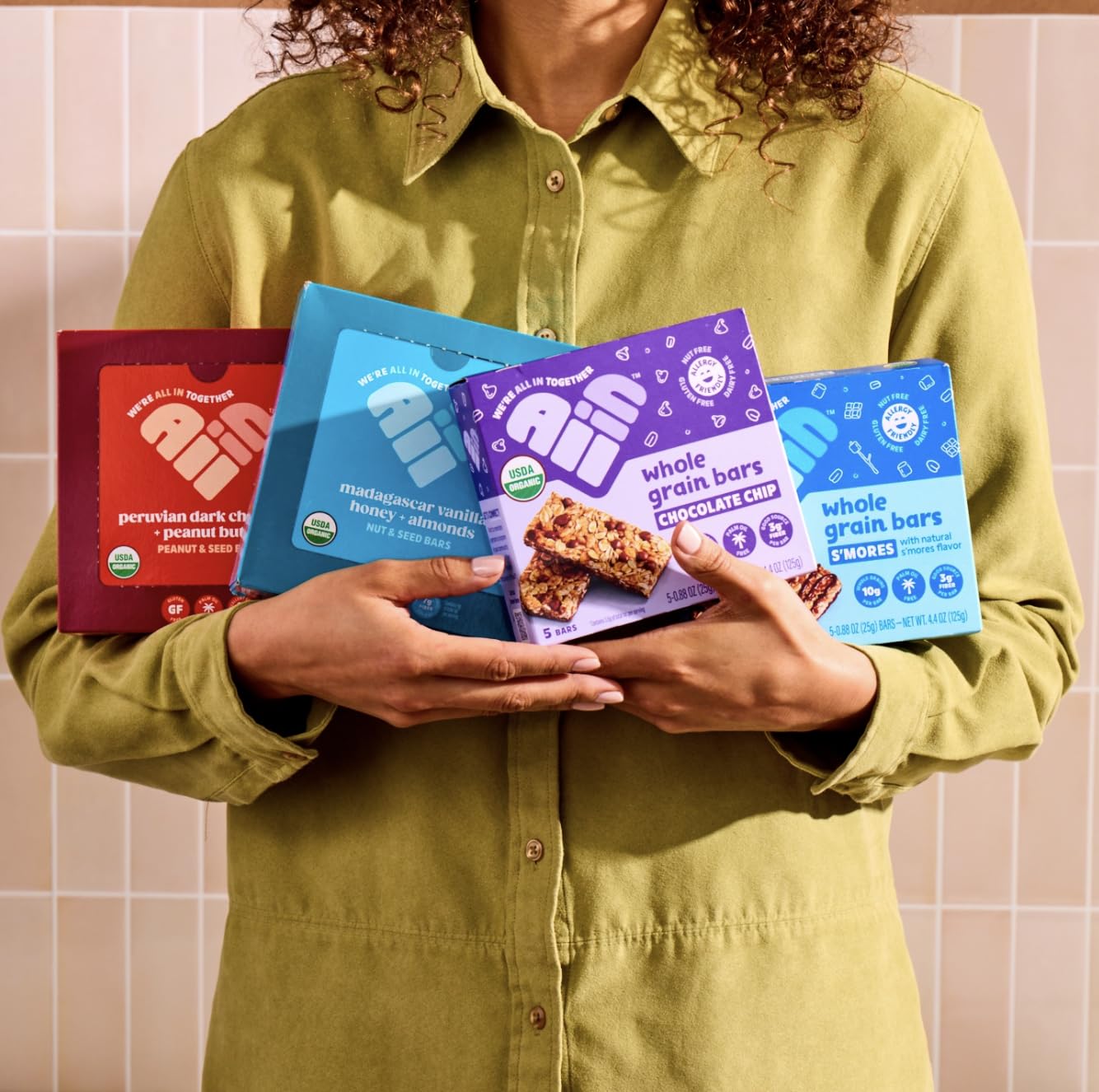 All In Snack Bars Madagascar Vanilla  Honey & Almonds - Healthy Snack for mature-themeds and Kids - Gluten Free - Organic - Non-GMO (12 Pack)