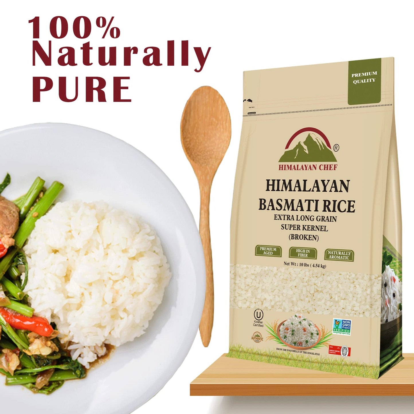 Himalayan Chef Basmati Rice, Broken Rice Organic - 10 lbs