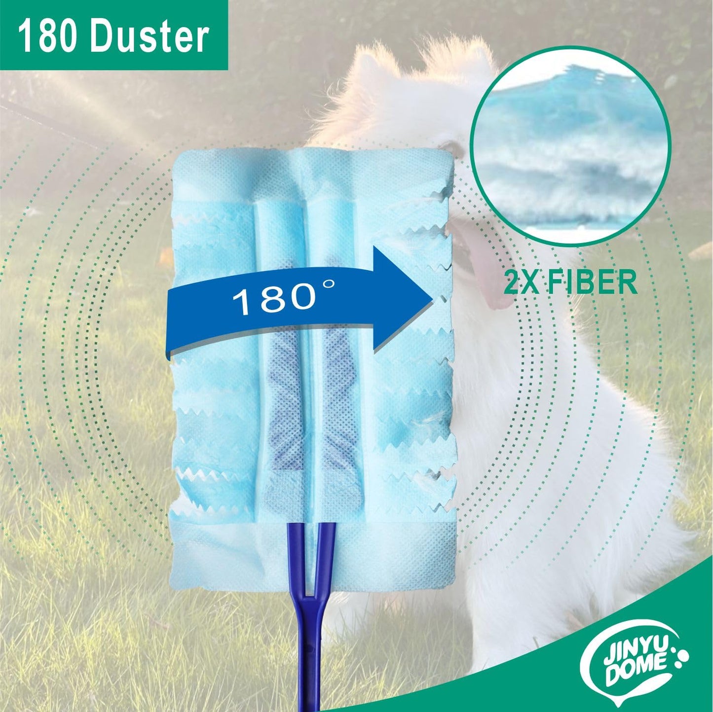 Jinyudome Disposable Dusters Refills Heavy Duty Dusters Refills, Designed To Fit Swiffer Dusters,20 Unscented Dusters