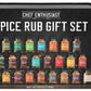 Chef Enthusiast Grilling Spices & Seasoning Set - 24 Gourmet BBQ Spice Rubs - 1 Ounce (Pack of 24) - Kosher Gift Set