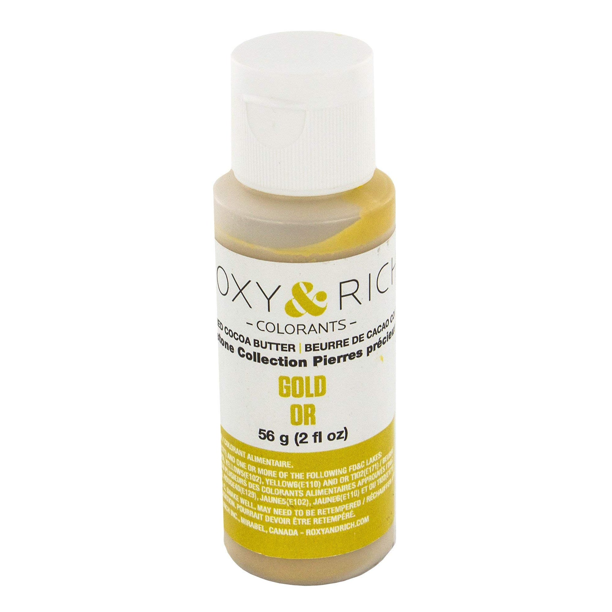 Roxy & Rich Gemstone Collection Cocoa Butter, 56 Grams Gold
