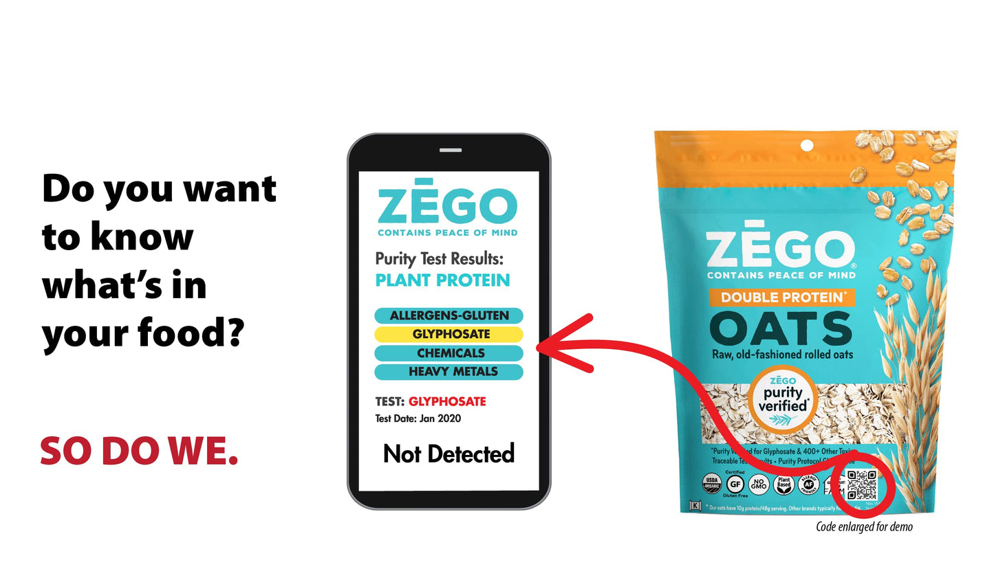 Zego Foods Organic Superfood Oatmeal & Muesli, Certified Gluten Free (Apple Cranberry) 13Oz