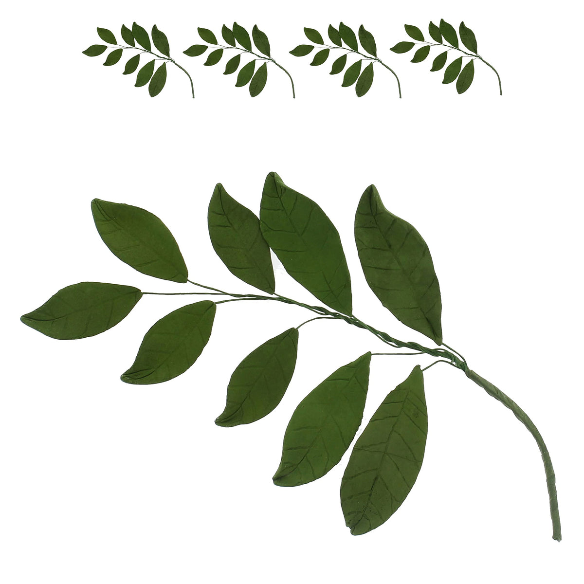Global Sugar Art Magnolia Leaf Sugar Cake Flower Sprays, 4 Count By Chef Alan Tetreault