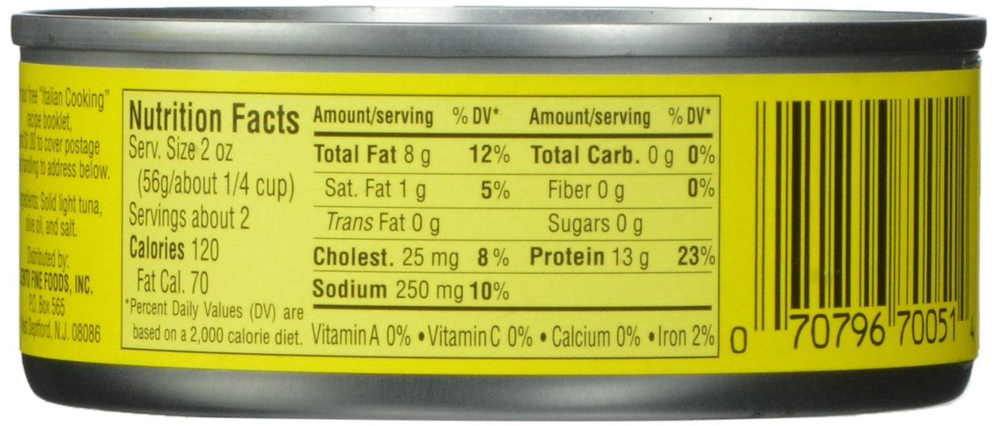 Cento Solid Packed Tuna In Olive Oil, 5 Ounce (Pack Of 12)