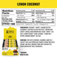 Kates Real Food Organic Granola Bars - Lemon Coconut (2.2 oz  Pack of 12) - Organic Energy Bars Made with Gluten Free Oats - Non GMO  Soy Free  Whole Grains  and All Natural - Healthy Snacks