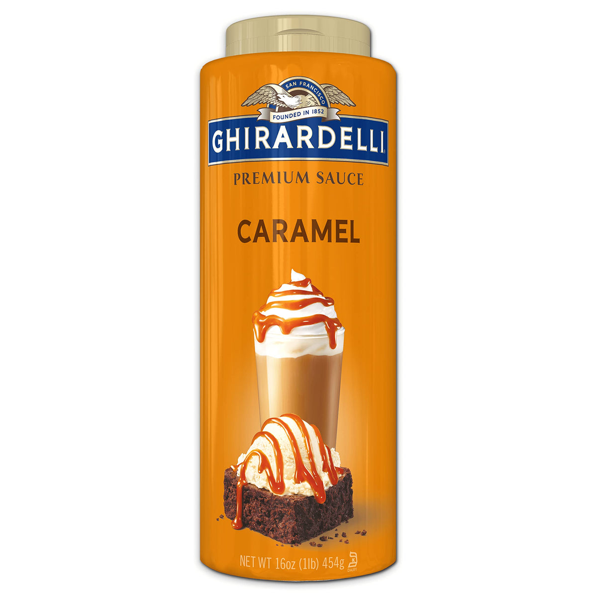 Ghirardelli Chocolate GHIRARDELLI Premium Caramel Sauce, 16 Oz (6 Bottles)