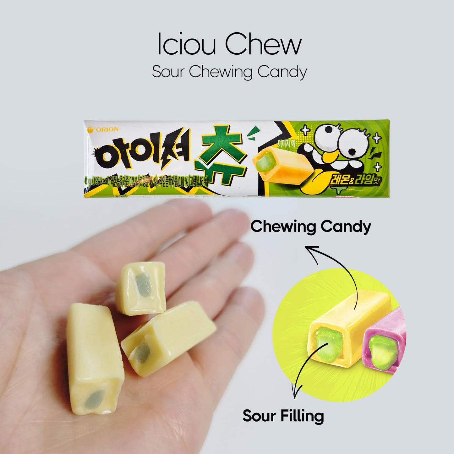 Coelo Korean Sweet & Sour Chewing Candy Variety 6Packs (Total 6.8Oz) Soft Chewy Gummy Treat Fruity Flavored Assorted (Peach, Gra
