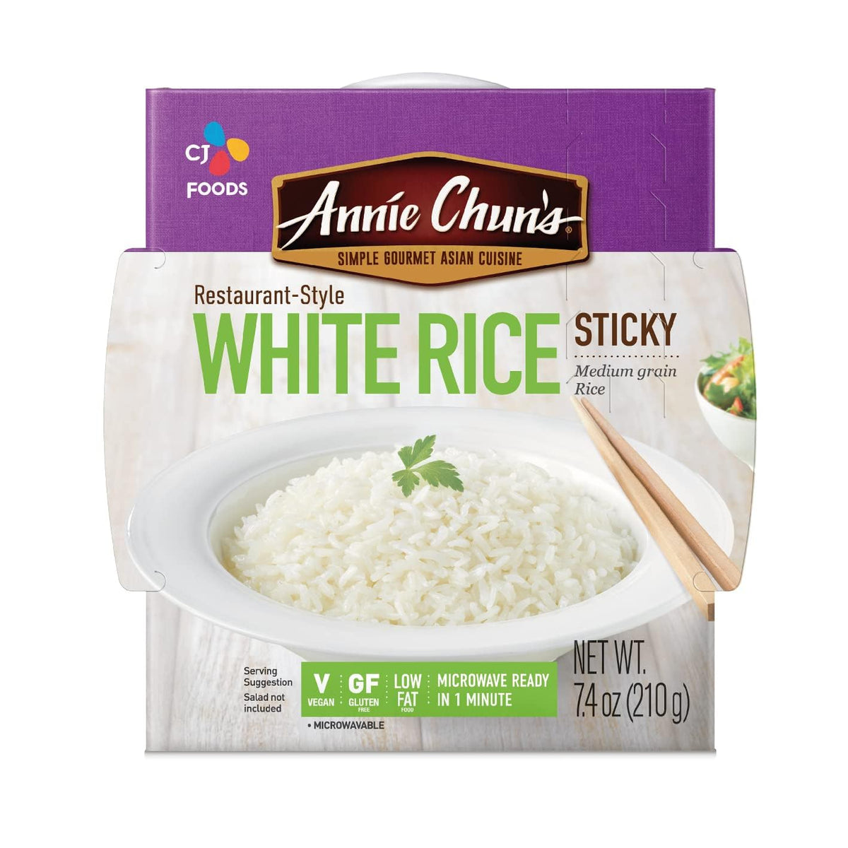 Annie Chun's Rice Sticky White, 22.2 Oz, Pack of 3