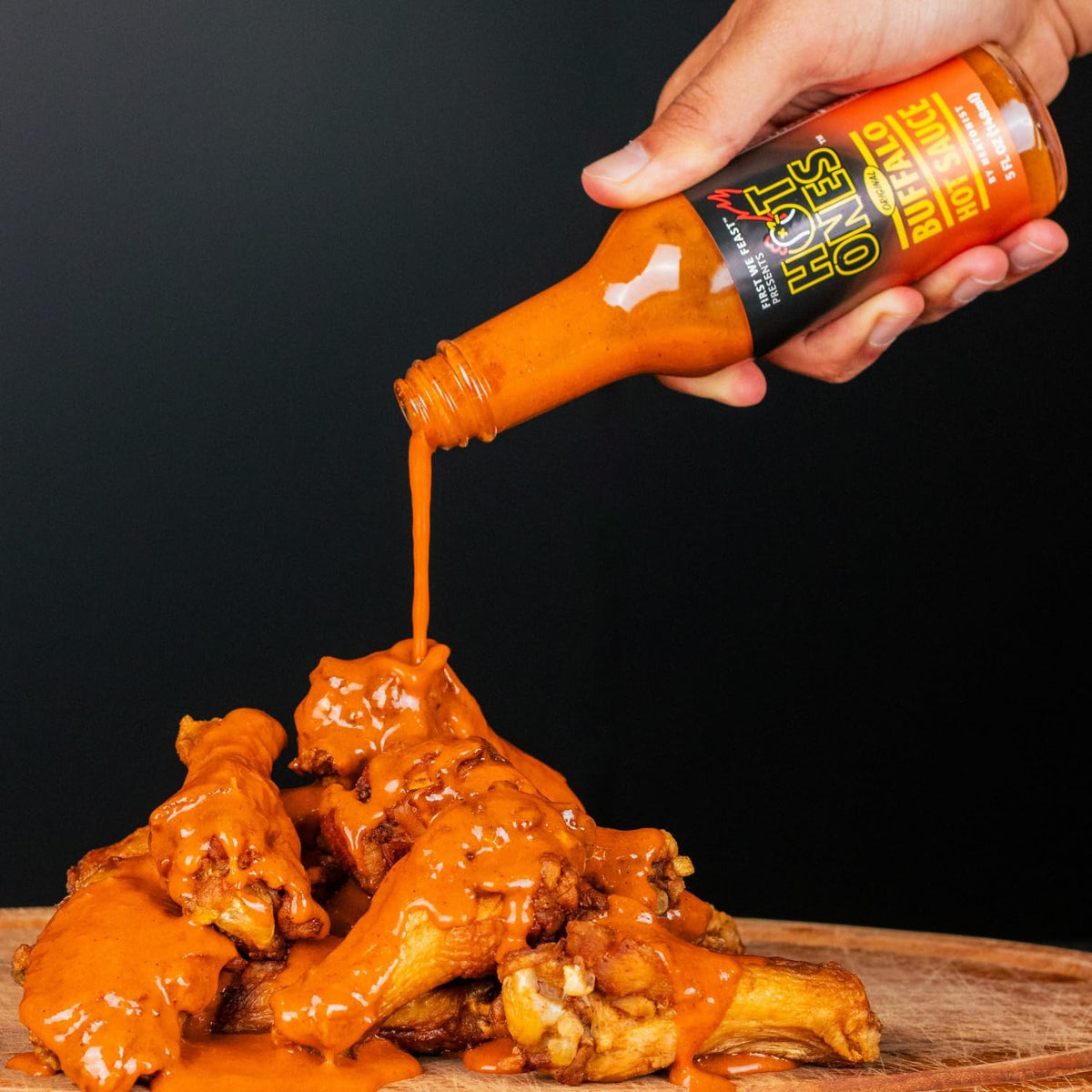 HOT ONES Buffalo Sauce, Mild Hot Sauce with Cayenne Pepper, 5 fl oz Bottle