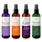 Aromatherapy Mist Set Of 4 - Linen Spray, Natural Air Freshener, Pillow Spray, Room Spray. Essential Oil Spray Variety Pack Lave