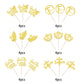YCTHUNFISH Cupcake Toppers Glitter Cross Decorations, 2.2x2.3 inches, Gold, for Religious Theme Party and Baby Showers