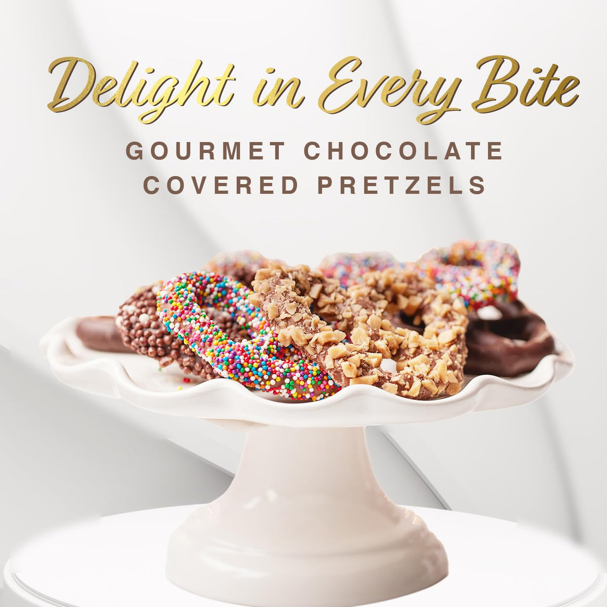 Cravings By Zoe Mothers Day Chocolate Covered Pretzels Gift Bag 8 Oz | Gourmet Kosher Milk & Dark Belgian Chocolate Candy Food G