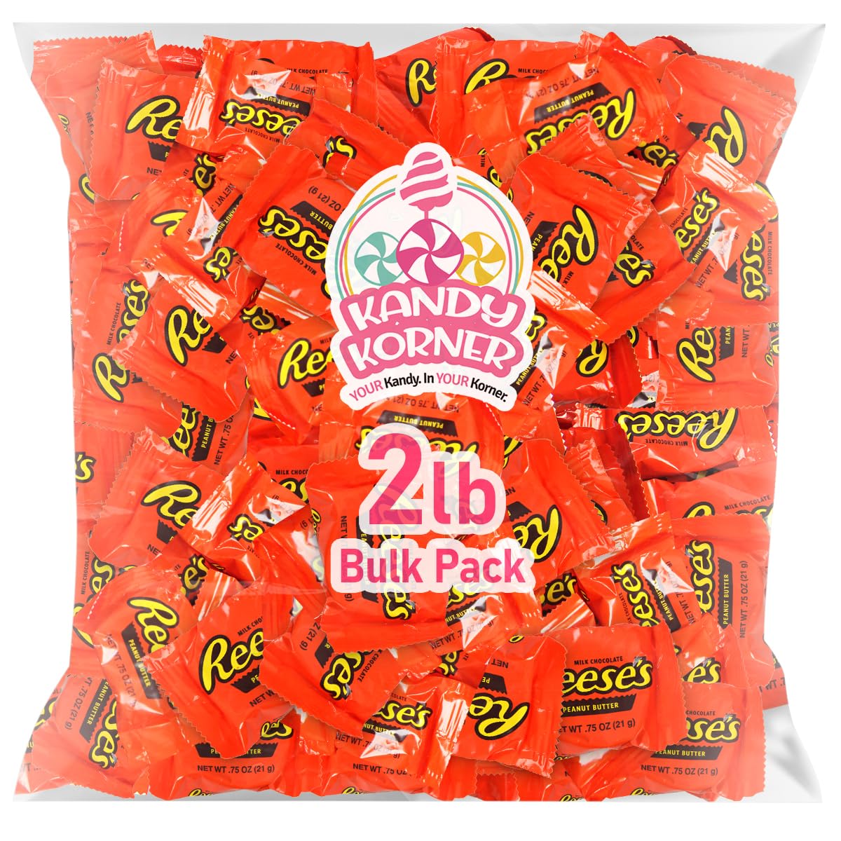 ReesesChocolate Peanut Butter Cups Party Favors in Bulk for Kids, Individually Wrapped Milk Chocolate Cups Melt in Your Mouth Ca