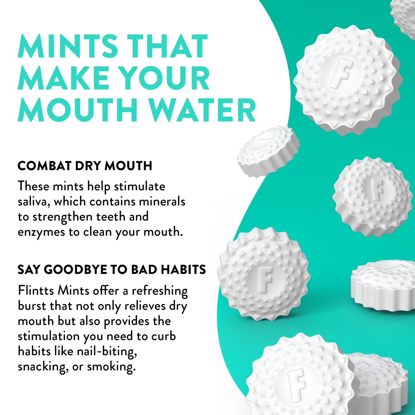 Flintts Mints Mint Stash (2X Refill Mint) - Sugar Free & Vegan, Mouth Watering & Sparkling Breath Freshener Mints For Oral Healt