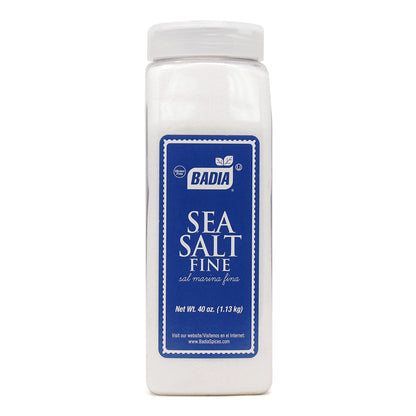 Badia Sea Salt Fine, 40 oz