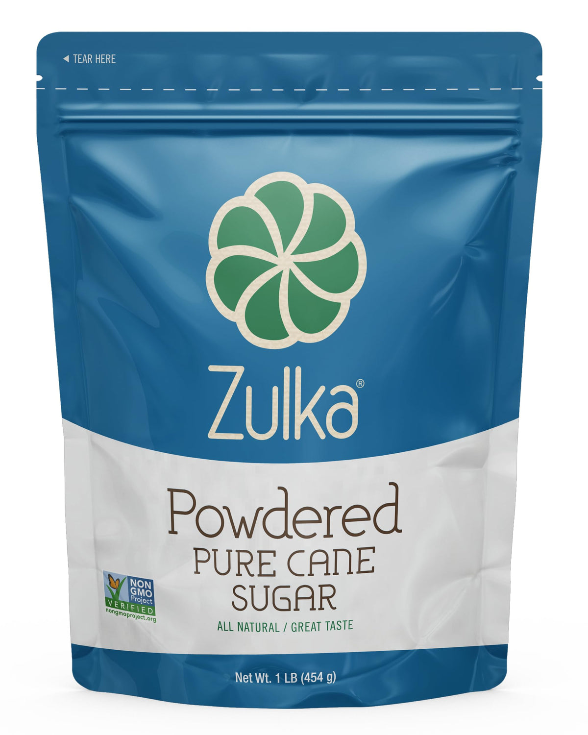 Zulka Powdered Pure Cane Sugar - 1 LB (Pack of 1)