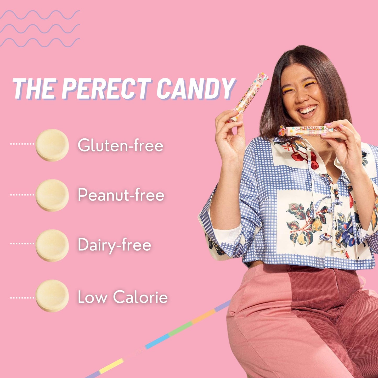 Smarties Candy Rolls Original Flavor Bulk Gluten Free & Classic Sweetness from Family Owned Since 1949 | Peanut Free  Dairy Free & Allergen Free | Perfect Yummy Treat - 10 Pound candy bag