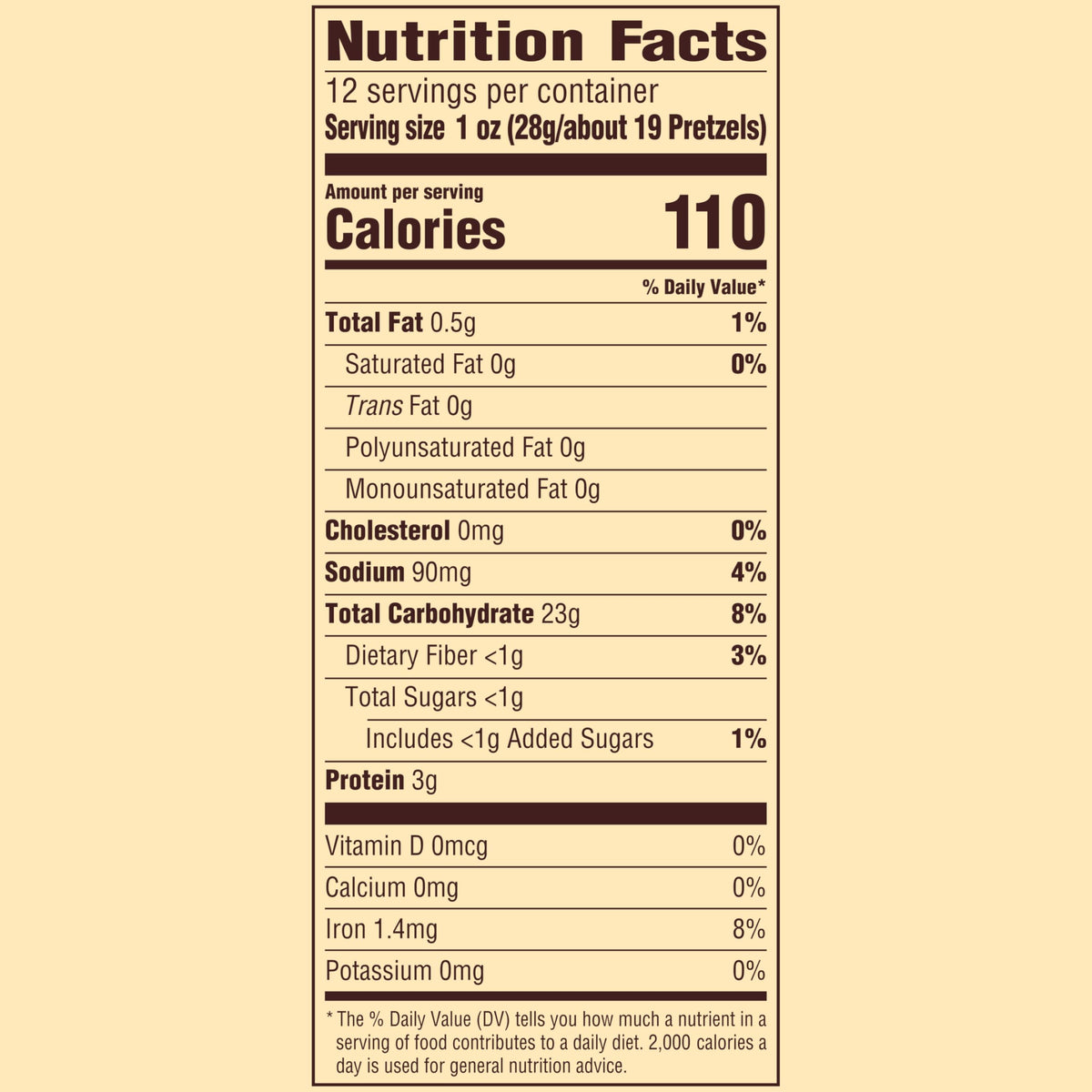 Snyder'S Of Hanover, Unsalted Mini Pretzels, 12 Oz Bag