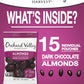 Orchard Valley Harvest Dark Chocolate Almonds, Gluten Free, Non-GMO, 1 Ounce Bags, Pack of 15, No Artificial Ingredients
