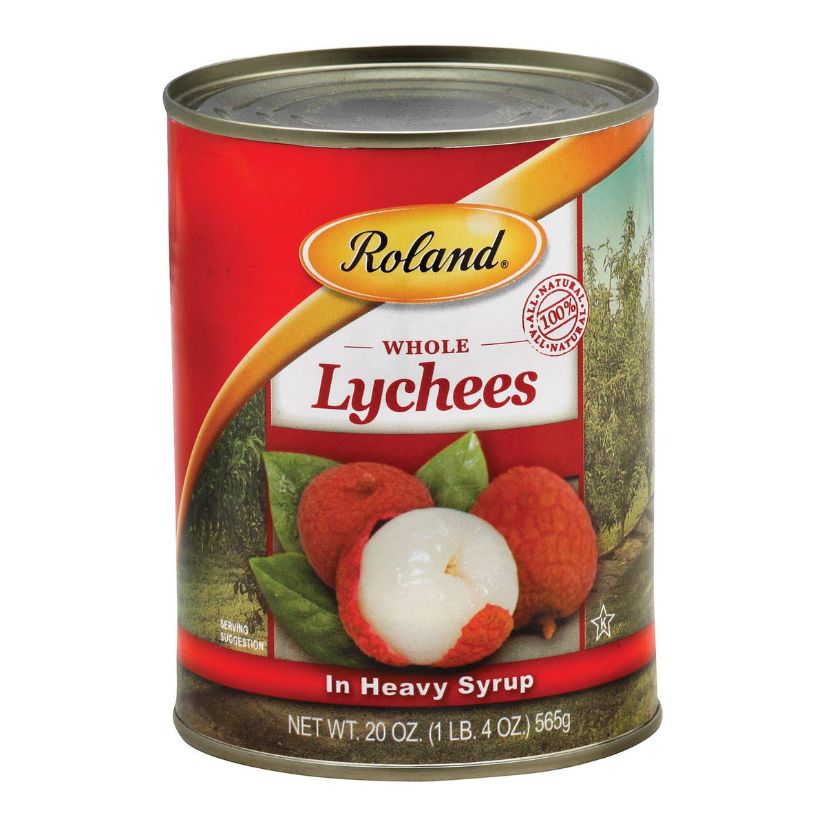 Roland Lychees, Whole in Heavy Syrup, 20 Ounce (Pack of 24)