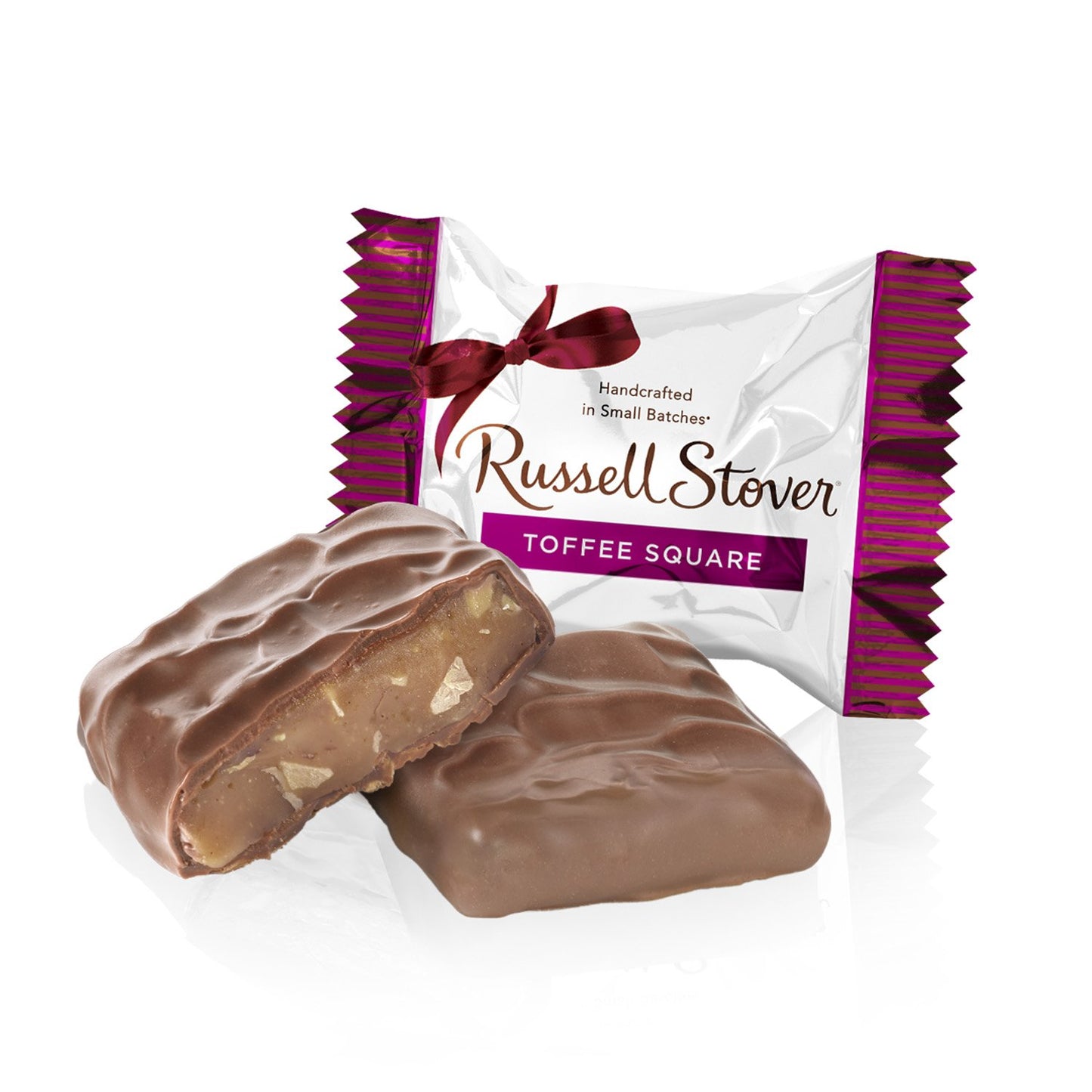 Russell Stover Milk chocolate Toffee Squares Peg Bag