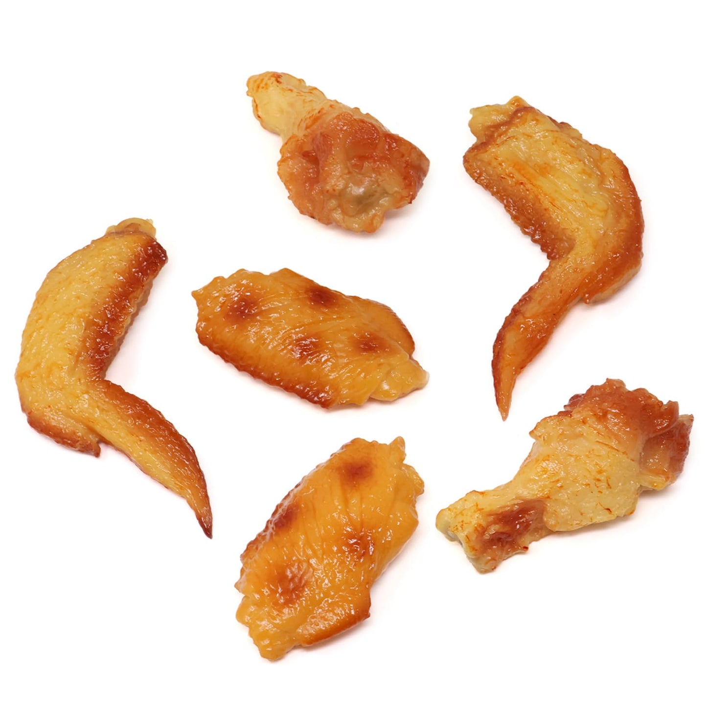 Honbay 6Pcs Lifelike Artificial Inspired Design Food Pvc Chicken Legs Chicken Wings Realistic Simulation Cooked Meat Inspired Design Food Model Props For Home Party Halloween Decoration Market Food Sample Display